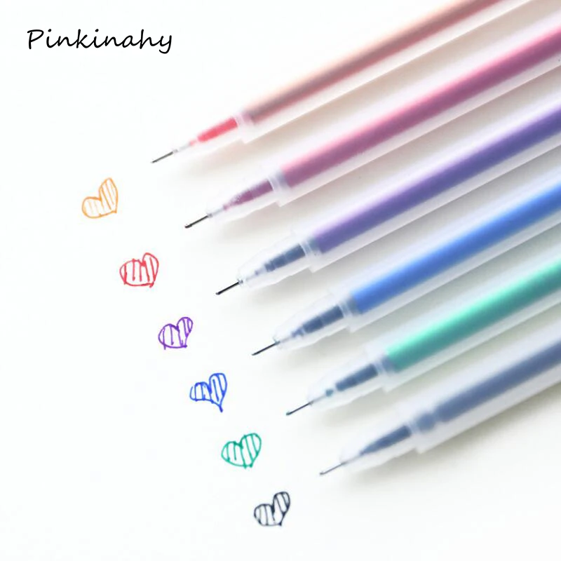 6 PCS/LOT Transparent Scrub Gel Pen 0.5mm colour School Office Supply MUJI Style 6 colours Office School Supplies writing papel
6 PCS/LOT Transparent Scrub Gel Pen 0.5mm colour School Office Supply MUJI Style 6 colours Office School Supplies writing papel
