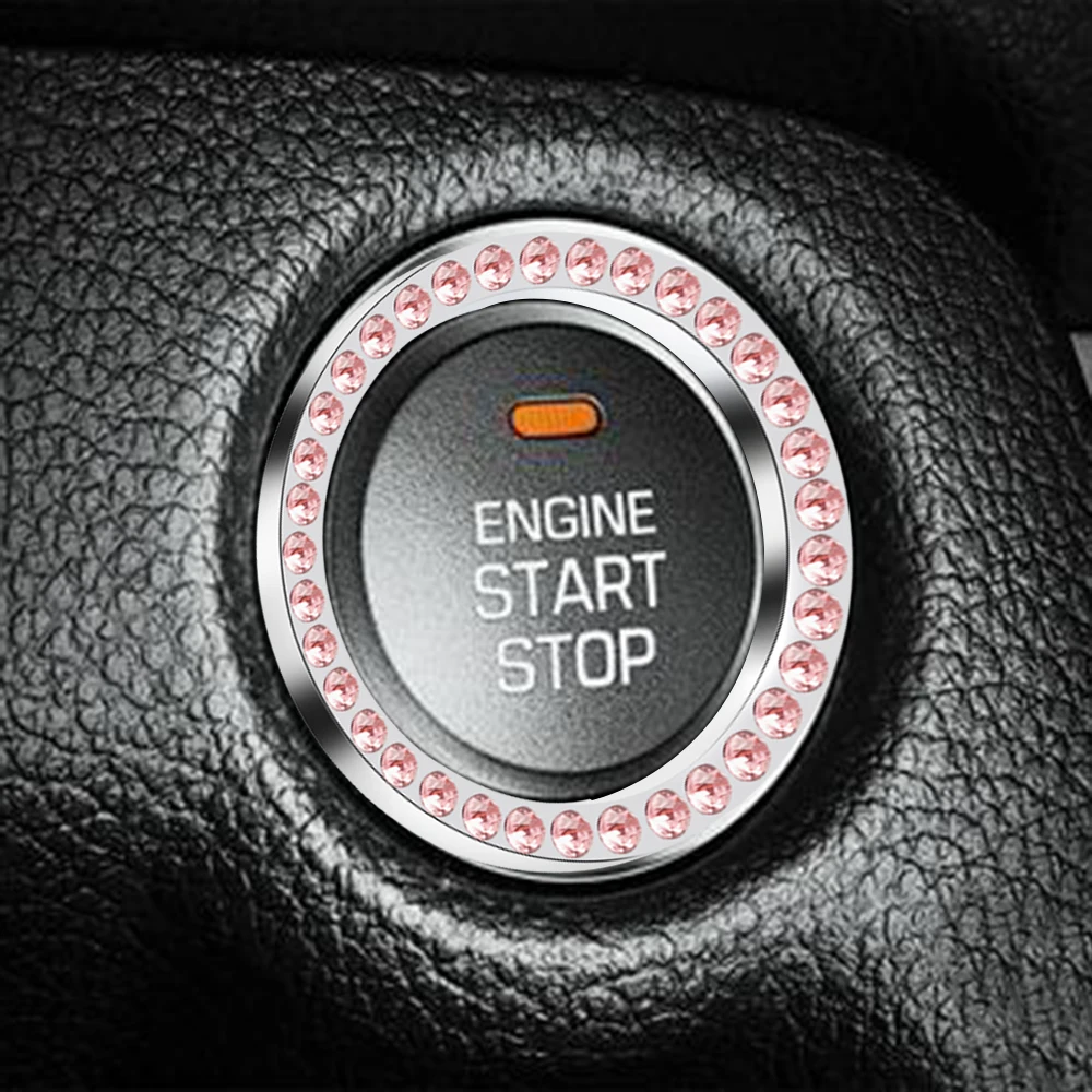 40mm/1.57" Auto Car Bling Decorative Accessories Automobiles Start Switch Button Decorative Diamond Rhinestone Ring Circle Trim
40mm/1.57" Auto Car Bling Decorative Accessories Automobiles Start Switch Button Decorative Diamond Rhinestone Ring Circle Trim