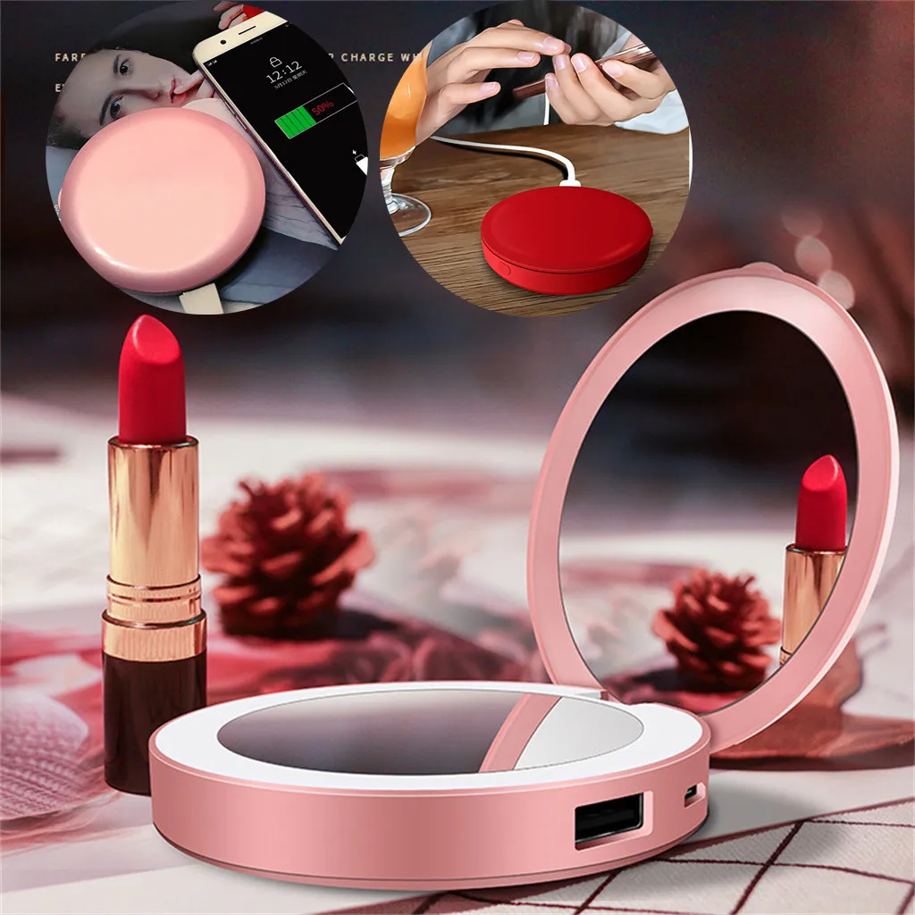 Mini Portable Makeup Mirror LED Travel Makeup Mirror 5X HD Zoom Cosmetic Cosplay Beauty USB25
Mini Portable Makeup Mirror LED Travel Makeup Mirror 5X HD Zoom Cosmetic Cosplay Beauty USB25