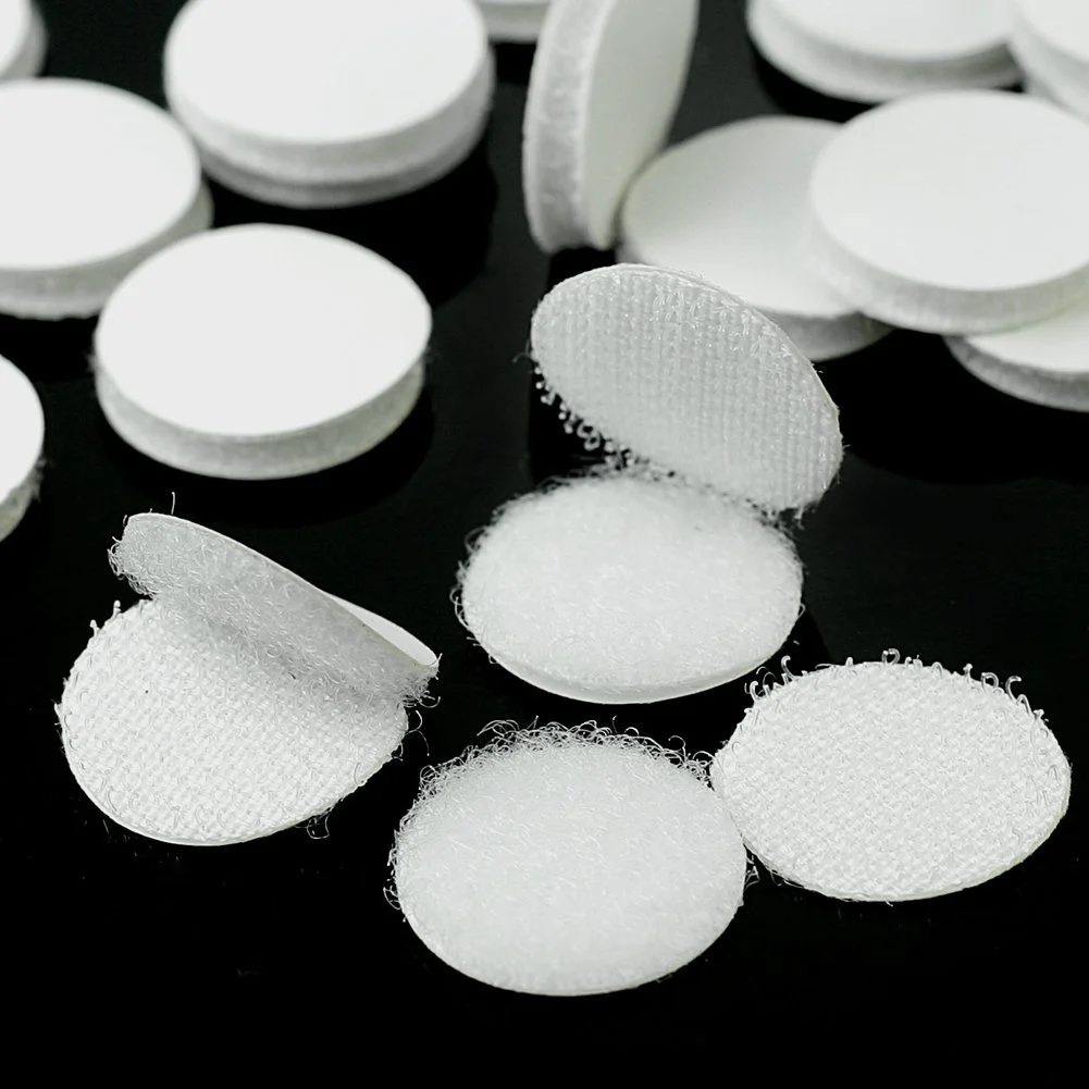 500 Pairs Magic Sticky Self Adhesive Hook Loop Round Pads Craft Tape White size 18mm
500 Pairs Magic Sticky Self Adhesive Hook Loop Round Pads Craft Tape White size 18mm