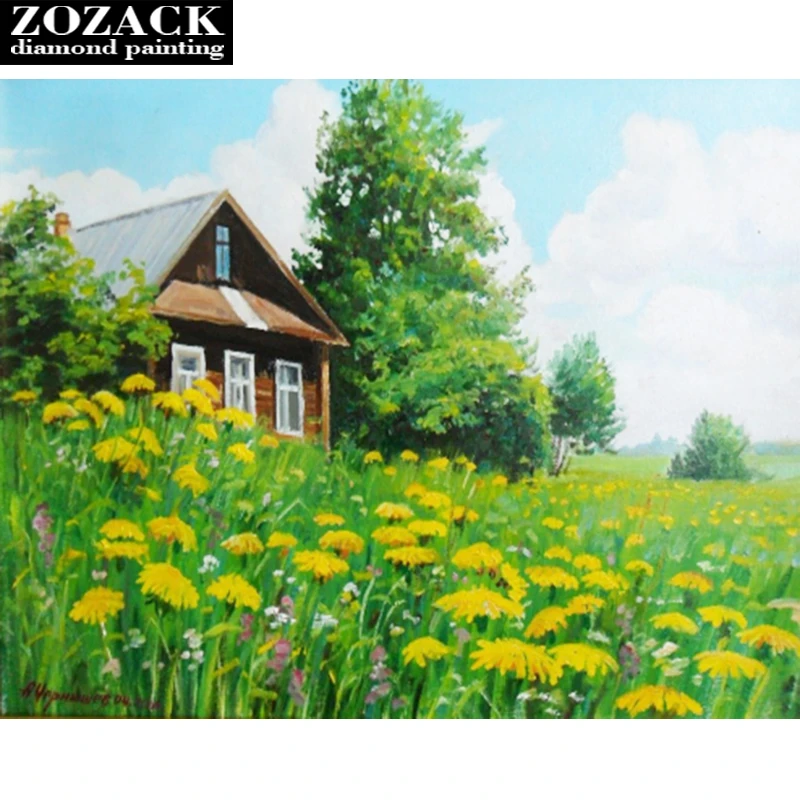 Zozack 5d Diamond Painting Cross Stitch Kits Decor Handicraft DIY Diamond Mosaic Embroidery Flower-House Full Square Drill Decor
Zozack 5d Diamond Painting Cross Stitch Kits Decor Handicraft DIY Diamond Mosaic Embroidery Flower-House Full Square Drill Decor