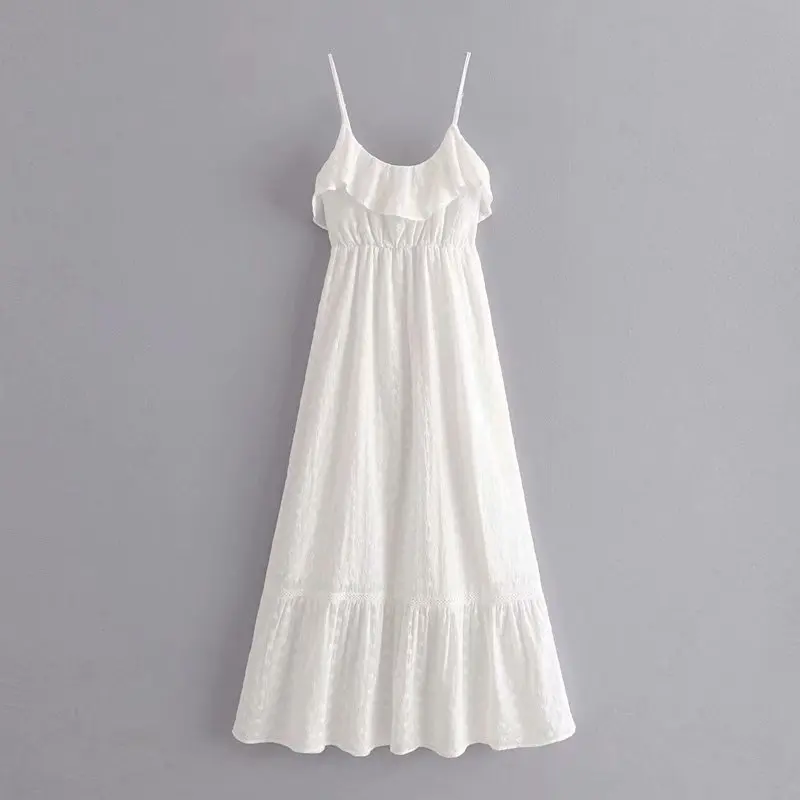 2019 New women hollow out embroidery lace patchwork midi dress female backless sling vestidos ruffles chic party dresses DS2611
2019 New women hollow out embroidery lace patchwork midi dress female backless sling vestidos ruffles chic party dresses DS2611