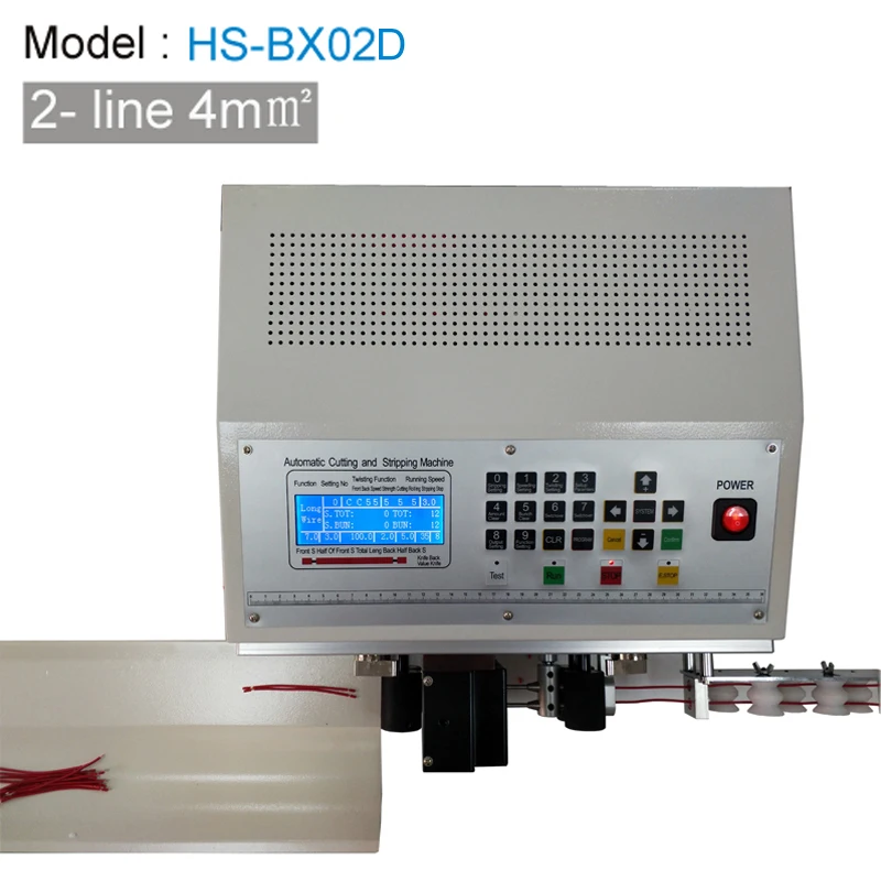 Automatic Wire Cut and Stripping Machine 2 line Wire Cable Electric Wire Stripping Machine
Automatic Wire Cut and Stripping Machine 2 line Wire Cable Electric Wire Stripping Machine