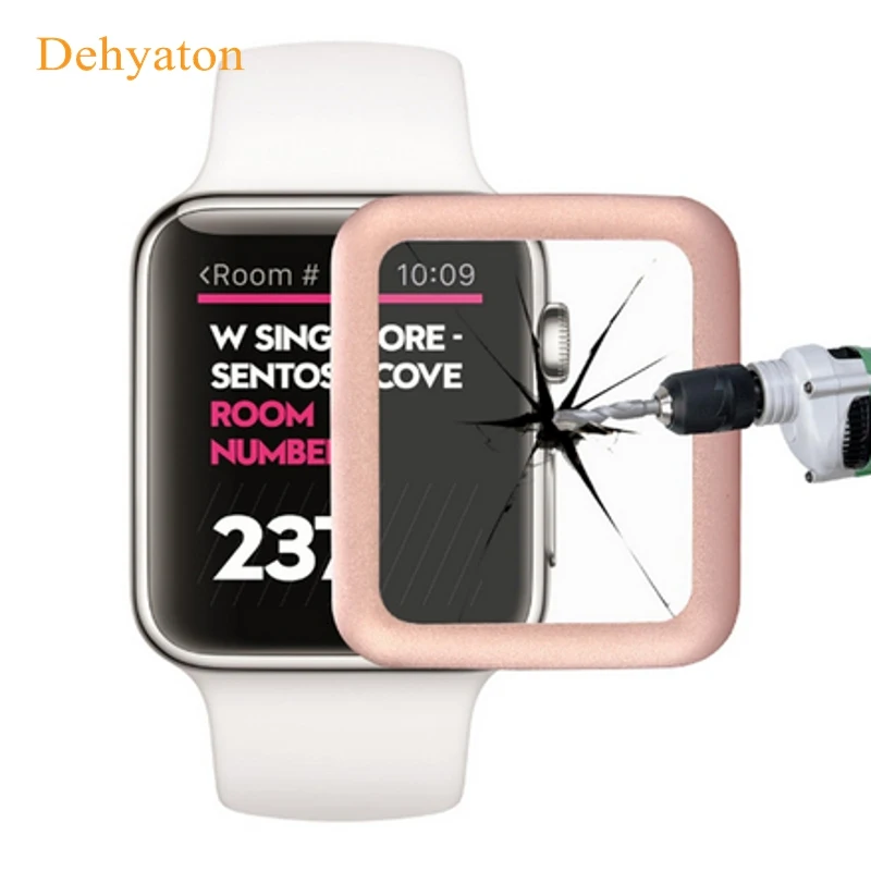 Dehyaton Premium Tempered Glass Screen Protector Cover 38mm 42mm For Apple Watch Overall Protection Metal Frame Explosion Proof
Dehyaton Premium Tempered Glass Screen Protector Cover 38mm 42mm For Apple Watch Overall Protection Metal Frame Explosion Proof