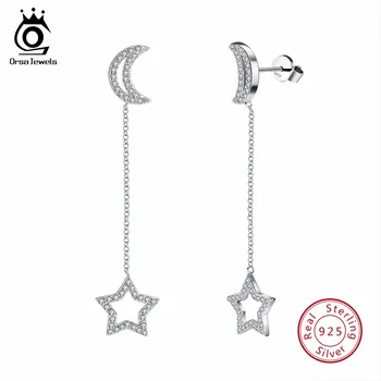 ORSA JEWELS Genuine Sterling Silver 925 Women Earrings AAA Shiny Cubic Zircon Drop Earring Long Female Party Jewelry SE62
ORSA JEWELS Genuine Sterling Silver 925 Women Earrings AAA Shiny Cubic Zircon Drop Earring Long Female Party Jewelry SE62