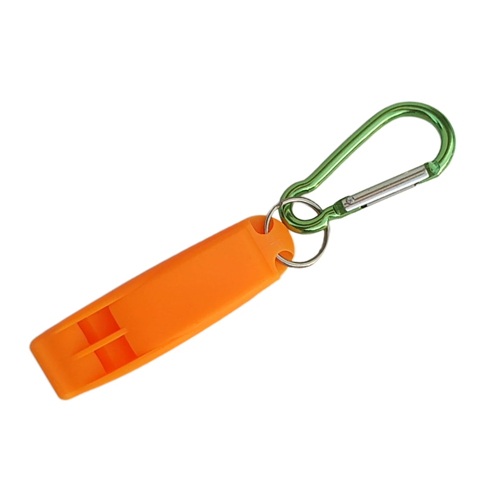 Highly Visible Scuba Diving Emergency Survival Safety Whistle with Snap Clip for Scuba Divers and Snorkelers Boating Camping