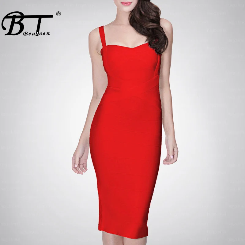 Beateen 2018 New Women Sexy Celebrity Red Black Elastic Bandage Dress Lady Spaghetti Strap Runway Club Bodycon Party Dresses
Beateen 2018 New Women Sexy Celebrity Red Black Elastic Bandage Dress Lady Spaghetti Strap Runway Club Bodycon Party Dresses