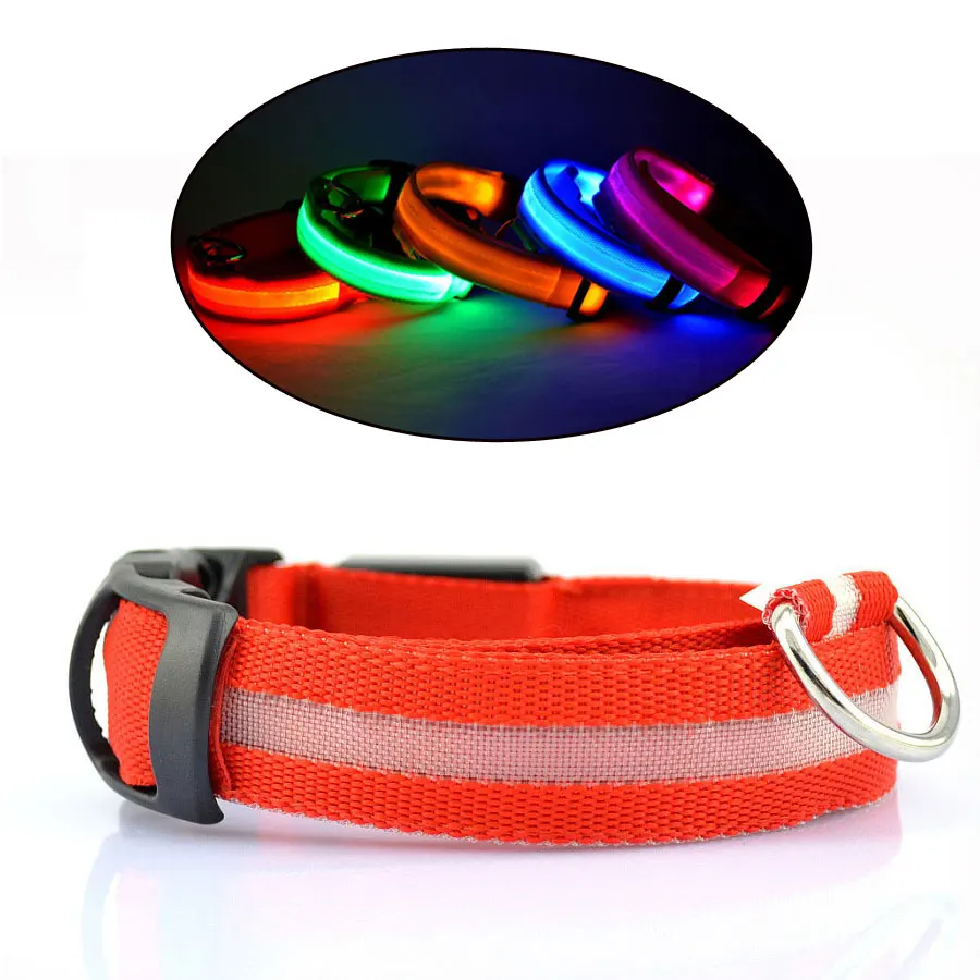 Nylon Pet Dog Collar Night Safety Flashing Glow in Dark Pet Cat Collars Dog Accessories For Small Dogs Collar S-XL Size
Nylon Pet Dog Collar Night Safety Flashing Glow in Dark Pet Cat Collars Dog Accessories For Small Dogs Collar S-XL Size