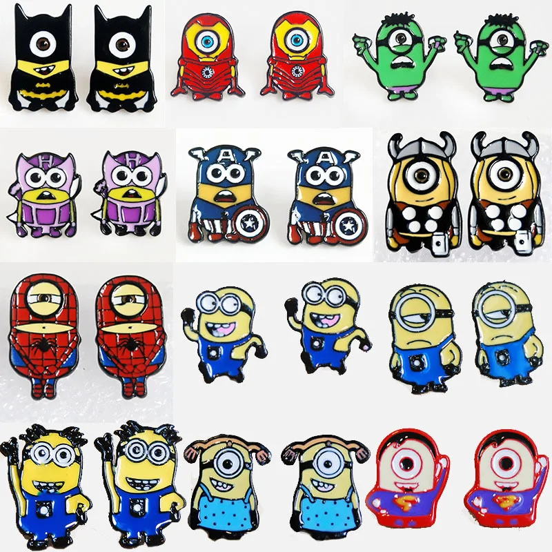 COS Hero Fashion Cute Bats Spiders Iron Men Mini Edut Earring Revenge alliance earrings Women Earring Cartoon Earring Wholesale
COS Hero Fashion Cute Bats Spiders Iron Men Mini Edut Earring Revenge alliance earrings Women Earring Cartoon Earring Wholesale