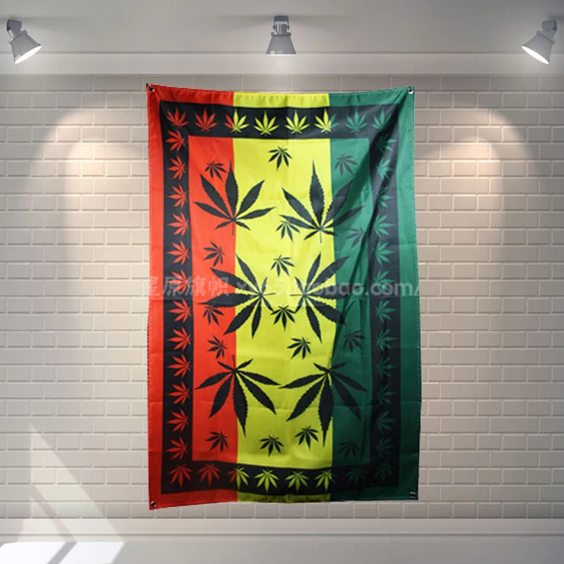 "Hemp leaves" Jamaica Pop Band Poster Cloth Flags Wall Stickers Hanging paintings Billiards Hall Studio Theme Home Decoration
"Hemp leaves" Jamaica Pop Band Poster Cloth Flags Wall Stickers Hanging paintings Billiards Hall Studio Theme Home Decoration