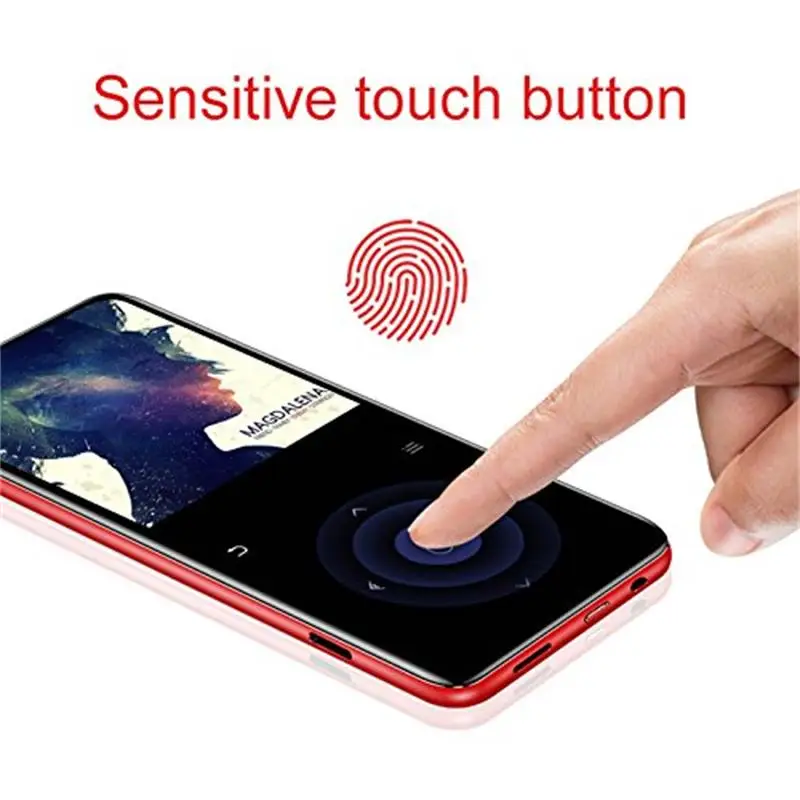 Original Metal touch screen Bluetooth MP3 Player 16GB Loud Speaker mini Music with FM Radio Voice Recorder E-book C6 | Электроника