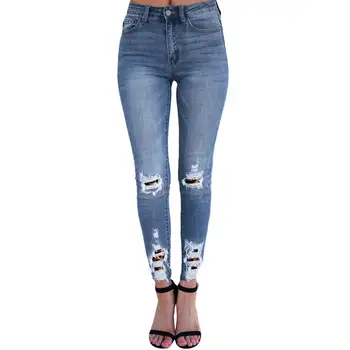 European and American Fashion Tight Skinny Jeans Female Casual Wild Brokean Hole Ladies Jeans Classic Womens Jeans
European and American Fashion Tight Skinny Jeans Female Casual Wild Brokean Hole Ladies Jeans Classic Womens Jeans