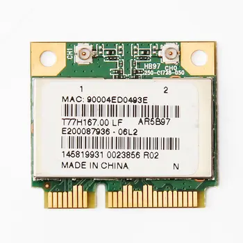 Card for Atheros AR9287 AR5B97 Wireless BGN 300 Mbps 802.11 b/g/n Half PCI-E Wifi Card
Card for Atheros AR9287 AR5B97 Wireless BGN 300 Mbps 802.11 b/g/n Half PCI-E Wifi Card