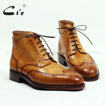 Cie Round Toe Full Brogues Medallion 100%Genuine Calf Leather Boot Patina Brown Handmade Leather Lacing Men'S Ankle Boot A98
Cie Round Toe Full Brogues Medallion 100%Genuine Calf Leather Boot Patina Brown Handmade Leather Lacing Men'S Ankle Boot A98