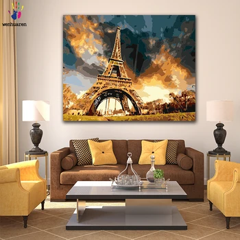 DIY Coloring paint by numbers Paris Tower under a large cloud figure paintings by numbers with kits 40x50 framed
DIY Coloring paint by numbers Paris Tower under a large cloud figure paintings by numbers with kits 40x50 framed
