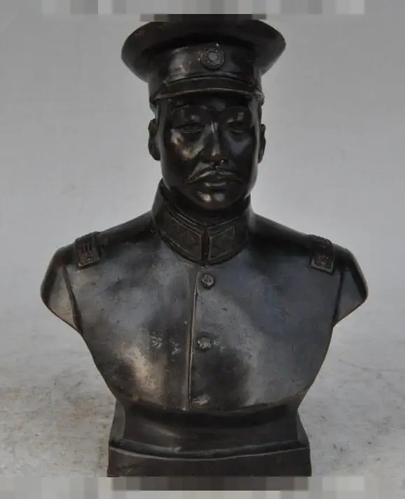 S01302 china bronze National Revolutionary Army Generals Li Lieh-chun head bust statue
S01302 china bronze National Revolutionary Army Generals Li Lieh-chun head bust statue