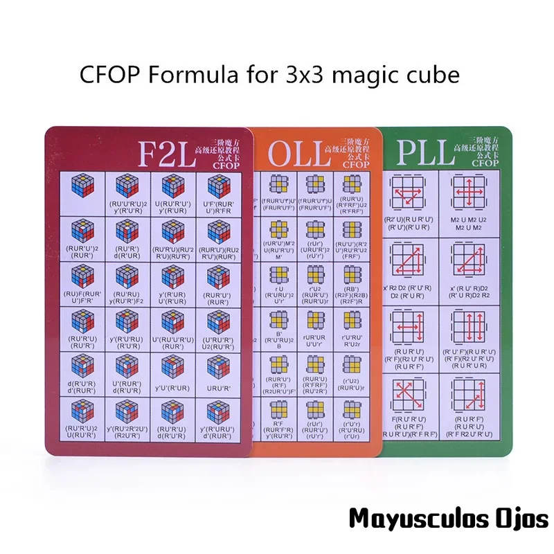 MF 3pcs/Set 119 Advanced Formulas Magic F2L Pll Oll Puzzle Fidget Spinner Cube Tutorial Cfop Applies To 3x3 Speed Carry Card
MF 3pcs/Set 119 Advanced Formulas Magic F2L Pll Oll Puzzle Fidget Spinner Cube Tutorial Cfop Applies To 3x3 Speed Carry Card