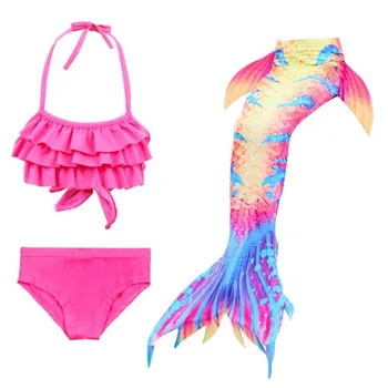 Kids Swimming Suit Mermaid Tail Children's Mermaid Tail 3Pcs/set Swimsuit Mermaid Tail Costume Swimwear Bathing Suit 4-12Y Baby
Kids Swimming Suit Mermaid Tail Children's Mermaid Tail 3Pcs/set Swimsuit Mermaid Tail Costume Swimwear Bathing Suit 4-12Y Baby
