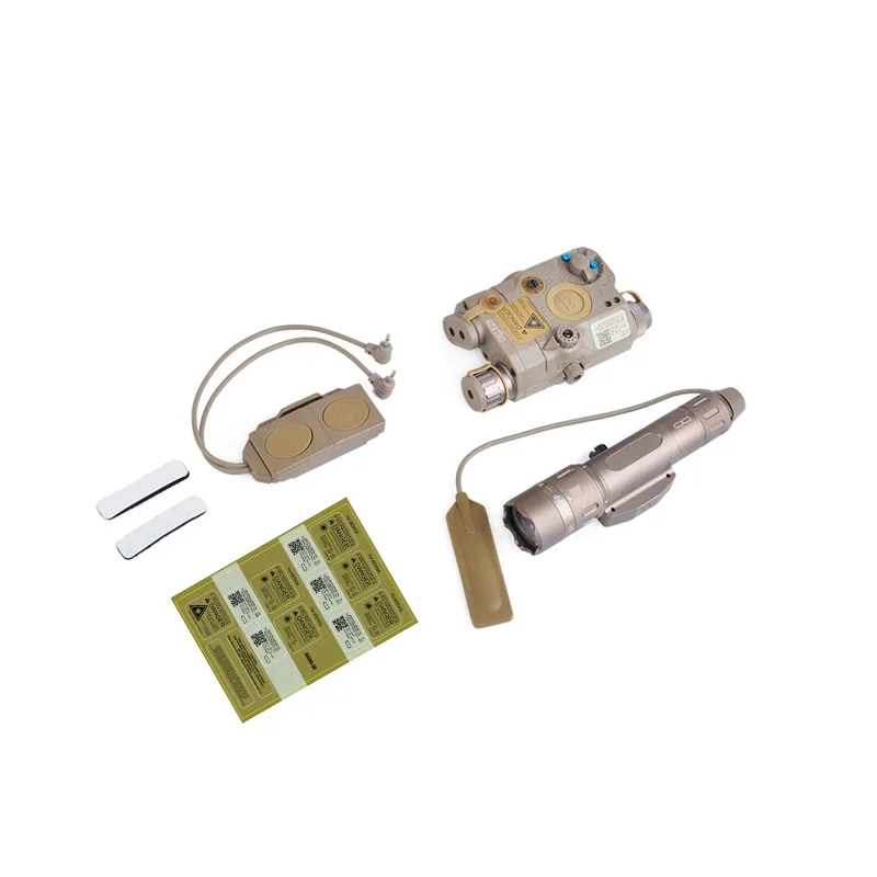 Tactical Flashlight Set BLOCK III accessory kit includes LA-5C/PEQ 15 Red Laser WMX 200 Flashlight Double Switch
Tactical Flashlight Set BLOCK III accessory kit includes LA-5C/PEQ 15 Red Laser WMX 200 Flashlight Double Switch