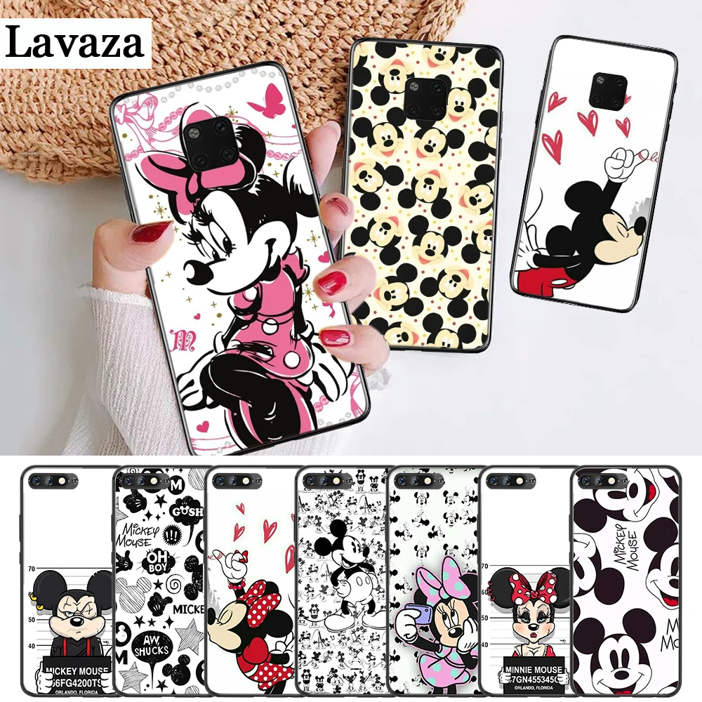 

Lavaza Cartoon Mickey Mouse Couple Silicone Case for Huawei Mate 10 Pro 20 30 Lite Nova 2i 3 3i 4 5i Y5 Y6 Y7 Prime Y9