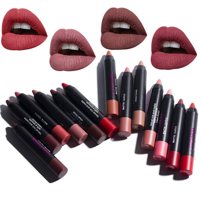 Lipstick Matte Waterproof Velvet Lip Stick Sexy Red Brown Pigments Makeup Matte Lipsticks Beauty Lips WD
Lipstick Matte Waterproof Velvet Lip Stick Sexy Red Brown Pigments Makeup Matte Lipsticks Beauty Lips WD