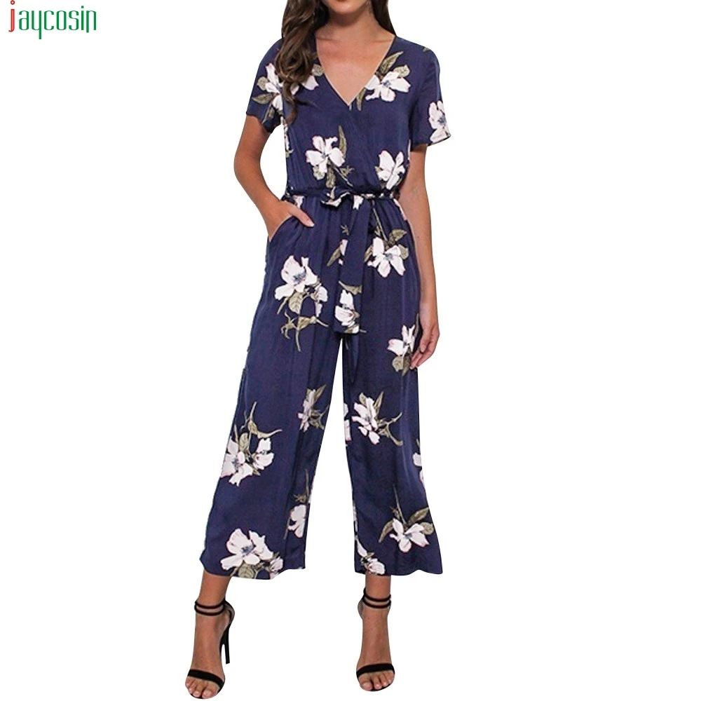 JAYCOSIN 2019 hot Jumpsuit Women sexy V Neck Loose Playsuit Ladies Party Romper Short Sleeve Printed Jumpsuit for women Bodycon
JAYCOSIN 2019 hot Jumpsuit Women sexy V Neck Loose Playsuit Ladies Party Romper Short Sleeve Printed Jumpsuit for women Bodycon