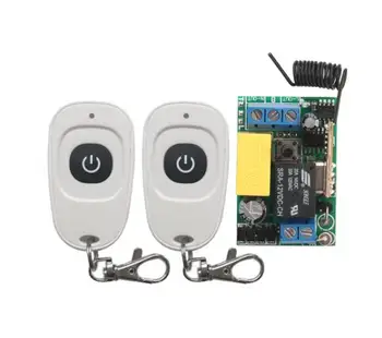 NEW AC220V RF Wireless Mini Switch Relay Receiver Remote Controllers For Light switch With White Waterproof Transmitter
NEW AC220V RF Wireless Mini Switch Relay Receiver Remote Controllers For Light switch With White Waterproof Transmitter