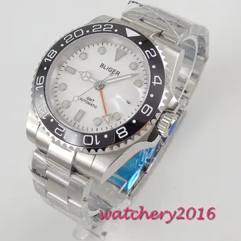 43mm Bliger White Dial Sapphire Glass GMT Luminous Hands Rotating Ceramic Bezel Date Steel Case Automatic Movement men's Watch
43mm Bliger White Dial Sapphire Glass GMT Luminous Hands Rotating Ceramic Bezel Date Steel Case Automatic Movement men's Watch