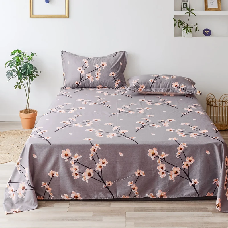 Blossom Floral Grey Flat Sheet Ultra Soft 100%Cotton Twin Queen size Bed Sheet set Pillow shams Breathable Fade Resistant,
Blossom Floral Grey Flat Sheet Ultra Soft 100%Cotton Twin Queen size Bed Sheet set Pillow shams Breathable Fade Resistant,