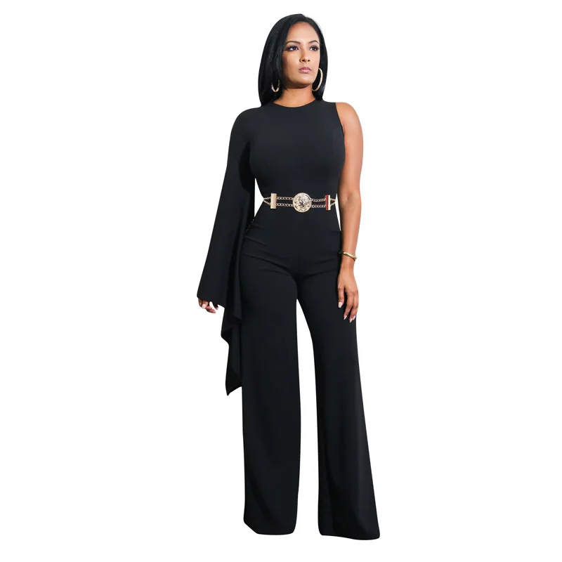 JENYAGE Rompers Womens Jumpsuit 2019 Summer Elegant One Shoulder Wide Leg Full Length Evening Party Black Formal Jumpsuit 308263
JENYAGE Rompers Womens Jumpsuit 2019 Summer Elegant One Shoulder Wide Leg Full Length Evening Party Black Formal Jumpsuit 308263