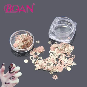 BQAN 1 Box Ultra-Thin Nail Studs 3D Nail Art Decoration Metal Gold Bronze Time Wheel Steampunk Style Manicure DIY Accessories
BQAN 1 Box Ultra-Thin Nail Studs 3D Nail Art Decoration Metal Gold Bronze Time Wheel Steampunk Style Manicure DIY Accessories