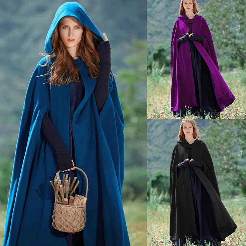 New Arrival Women Hooded Coat Hooded Cloak Hooded Cape cosplay Cloak 3 colours plus medieval costumes adult costume dress
New Arrival Women Hooded Coat Hooded Cloak Hooded Cape cosplay Cloak 3 colours plus medieval costumes adult costume dress