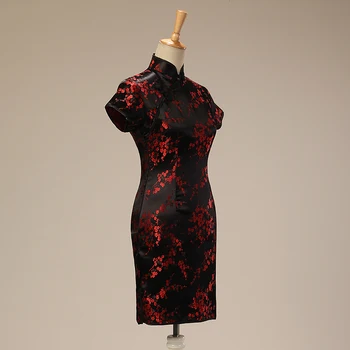 Hot Sale Black/Red Ladies Cheongsam Dress Novelty Women's Summer SHort Sleeve Mini Qipao Plus Size S-6XL Mujere Vestido 020505
Hot Sale Black/Red Ladies Cheongsam Dress Novelty Women's Summer SHort Sleeve Mini Qipao Plus Size S-6XL Mujere Vestido 020505