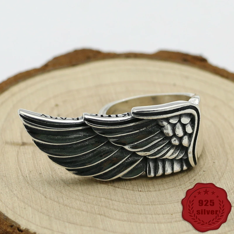 100% 925 sterling silver ring personality retro fashion hip-hop style punk style wings creative men's jewelry 2018 new hot sale
100% 925 sterling silver ring personality retro fashion hip-hop style punk style wings creative men's jewelry 2018 new hot sale