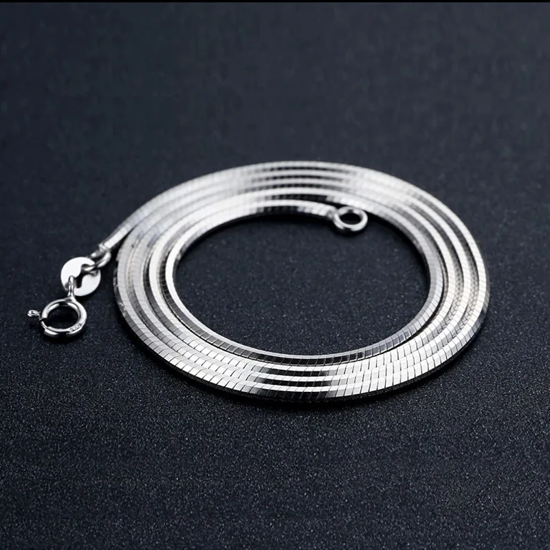 50 CM 20 Inches Men Necklace Sterling Silver 1.5MM Snake Chain Solid 925 Necklace White Gold Color
50 CM 20 Inches Men Necklace Sterling Silver 1.5MM Snake Chain Solid 925 Necklace White Gold Color