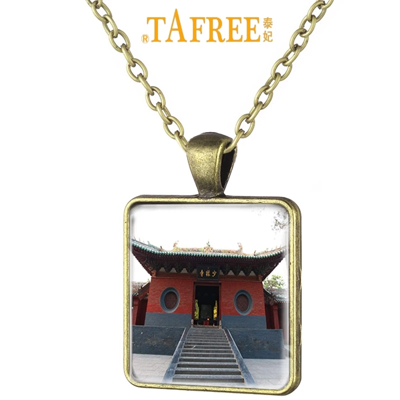 TAFREE The Shaolin Monastery Chinese Scenery Art Picture Square Necklace Antique Bronze Plated Glass Cabochon Dome Jewelry SL01
TAFREE The Shaolin Monastery Chinese Scenery Art Picture Square Necklace Antique Bronze Plated Glass Cabochon Dome Jewelry SL01