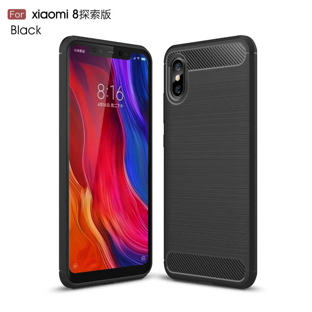 AXBETY For Xiaomi Mi 8 Explorer Edition/ Mi 8 SE Fashion Carbon Fiber Cover For Xiaomi mi8 Ultra Slim Soft silicon Phone Case
AXBETY For Xiaomi Mi 8 Explorer Edition/ Mi 8 SE Fashion Carbon Fiber Cover For Xiaomi mi8 Ultra Slim Soft silicon Phone Case