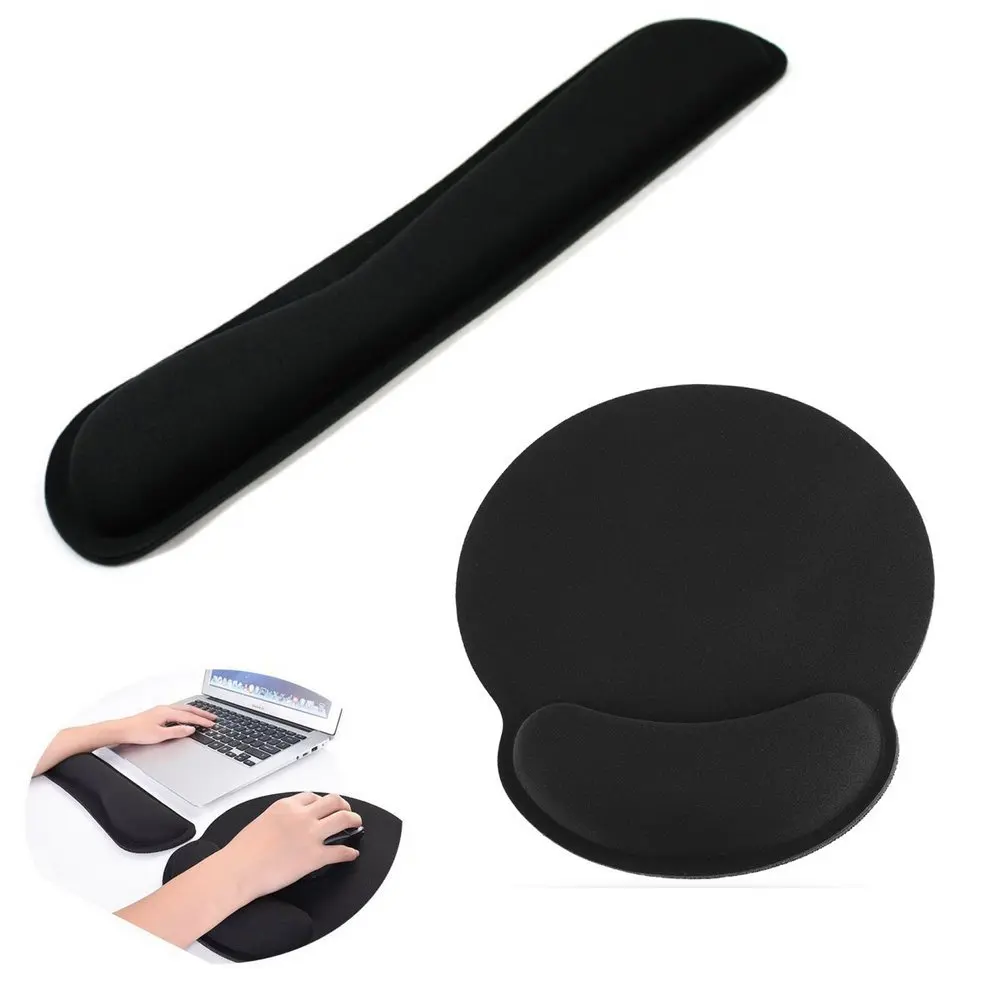 Fanshu Ergonomic Memory Foam Mouse Pad Keyboard Wrist Rest Support for Easy Typing Wrist Pain Relief for Office/Gaming/PC/Laptop
Fanshu Ergonomic Memory Foam Mouse Pad Keyboard Wrist Rest Support for Easy Typing Wrist Pain Relief for Office/Gaming/PC/Laptop