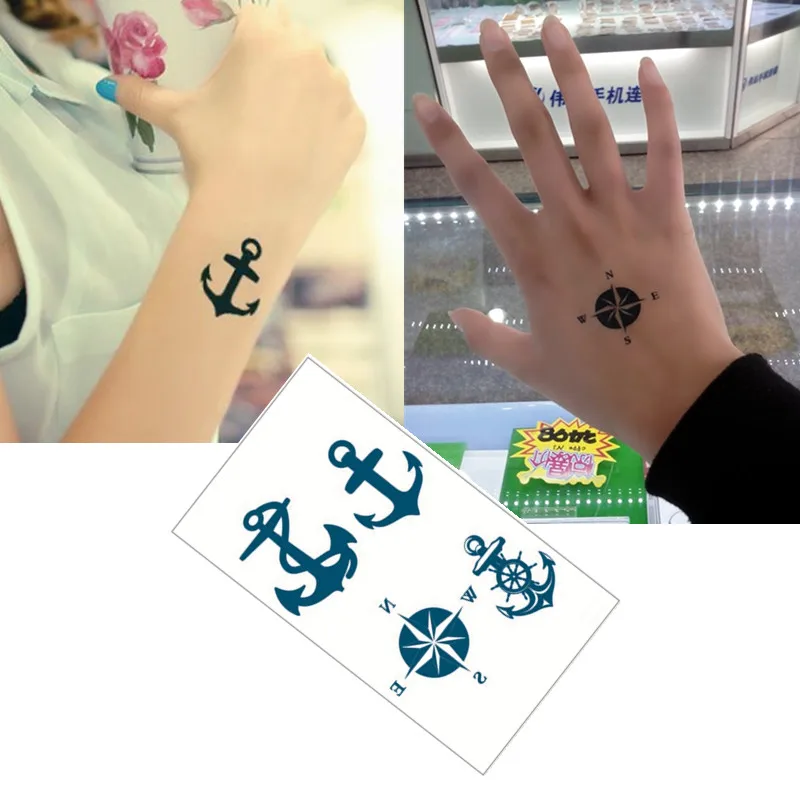 SHNAPIGN Bule Black Anchors Flash Tattoo Hand Sticker 10.5*6cm Small Waterproof Henna Beauty Temporary Body Tattoo Sticker
SHNAPIGN Bule Black Anchors Flash Tattoo Hand Sticker 10.5*6cm Small Waterproof Henna Beauty Temporary Body Tattoo Sticker