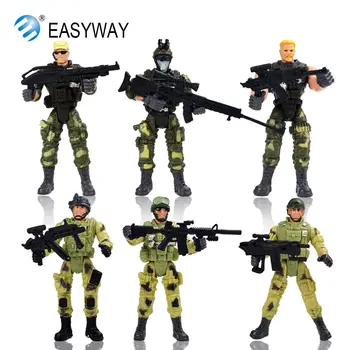 EASYWAY 1/18 Military Action Figure Mini American Soldiers Special Forces Model Gun Arms Accessories Boy Kids Gifts Set 6 Pcs
EASYWAY 1/18 Military Action Figure Mini American Soldiers Special Forces Model Gun Arms Accessories Boy Kids Gifts Set 6 Pcs