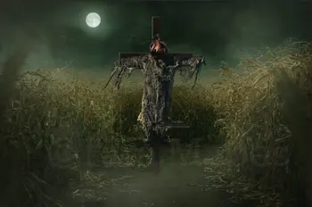 Scarecrow in Cornfield Cornstalks Halloween background High quality Computer print party photo backdrop
Scarecrow in Cornfield Cornstalks Halloween background High quality Computer print party photo backdrop