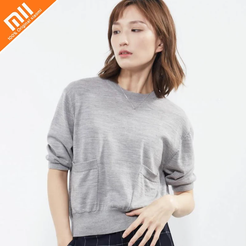 Original Xiaomi mijia10:07 round neck five-point sleeves with a sweater 100% Merino wool ladies loose thin wild shirt
Original Xiaomi mijia10:07 round neck five-point sleeves with a sweater 100% Merino wool ladies loose thin wild shirt