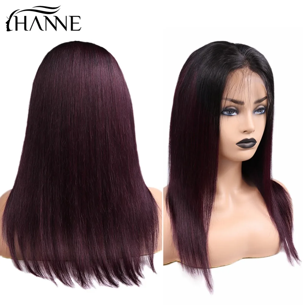 HANNE Hair 12-18inch 13x4 Frontal Human Hair Wigs Pre Plucked With Baby Hair Straight Indian Remy Hair Frontal Wigs 1B/99J Color
HANNE Hair 12-18inch 13x4 Frontal Human Hair Wigs Pre Plucked With Baby Hair Straight Indian Remy Hair Frontal Wigs 1B/99J Color