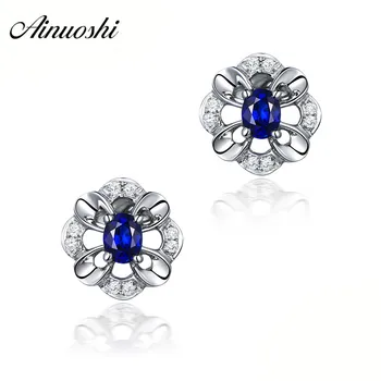 AINOUSHI 0.5 Carat Oval Cut Blue Sona Stud Earrings 925 Sterling Silver Women Flower Wedding Lover Stud Earrings Party Jewelry
AINOUSHI 0.5 Carat Oval Cut Blue Sona Stud Earrings 925 Sterling Silver Women Flower Wedding Lover Stud Earrings Party Jewelry