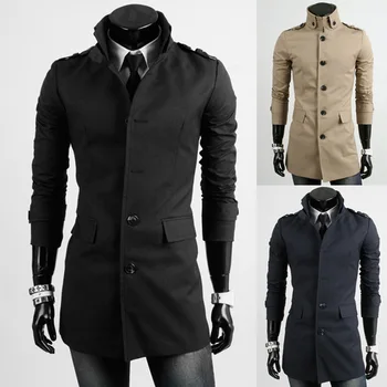 Windbreaker Casual Solid Color Trench Coat Men Classic Single Breasted Mens Long Masculino Clothing Jackets & Coats Overcoat
Windbreaker Casual Solid Color Trench Coat Men Classic Single Breasted Mens Long Masculino Clothing Jackets & Coats Overcoat