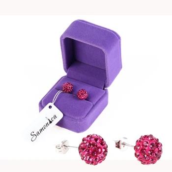 Rose Pink 925 Sterling Silver-Color Czech Crystal Rhinestones Crystal Polymer Clay Ball 10mm Stud Earrings for Men & Women
Rose Pink 925 Sterling Silver-Color Czech Crystal Rhinestones Crystal Polymer Clay Ball 10mm Stud Earrings for Men & Women