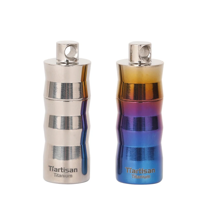 Waterproof Titanium Pill Box Outdoor Mini Pills Bottle Key Ring Miniature Small Gallipot First Aid Pill Container Ta6107
Waterproof Titanium Pill Box Outdoor Mini Pills Bottle Key Ring Miniature Small Gallipot First Aid Pill Container Ta6107