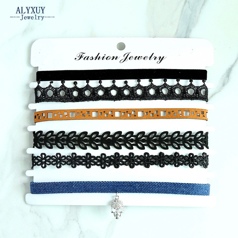 ALYXUY jewelry New fashion trendy choker necklace set 1SET=6pieces gift for women girl N2149
ALYXUY jewelry New fashion trendy choker necklace set 1SET=6pieces gift for women girl N2149