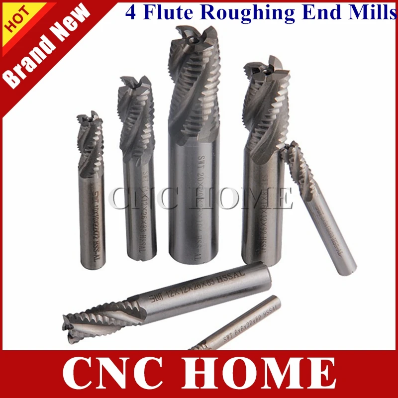 1pc HSS-AL 4 Flutes Rough machining 6~20mm Roughing End mill wave edge milling cutter Machine Milling Machinery Cutting tool
1pc HSS-AL 4 Flutes Rough machining 6~20mm Roughing End mill wave edge milling cutter Machine Milling Machinery Cutting tool
