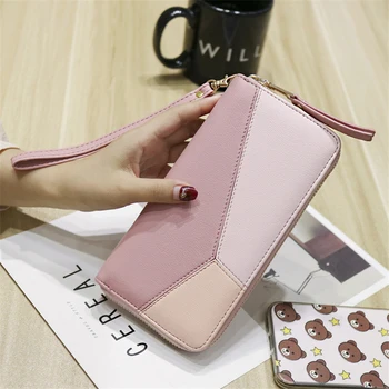 Women Wallet Female Clutch Purse Large Capacity Long Coin Wallets Zipper Purse Fashion Cards Holders Geometric Wristband KZ18101
Women Wallet Female Clutch Purse Large Capacity Long Coin Wallets Zipper Purse Fashion Cards Holders Geometric Wristband KZ18101